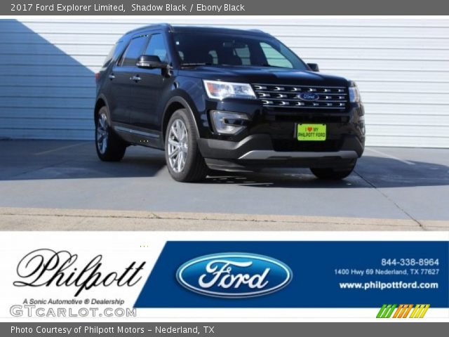 2017 Ford Explorer Limited in Shadow Black
