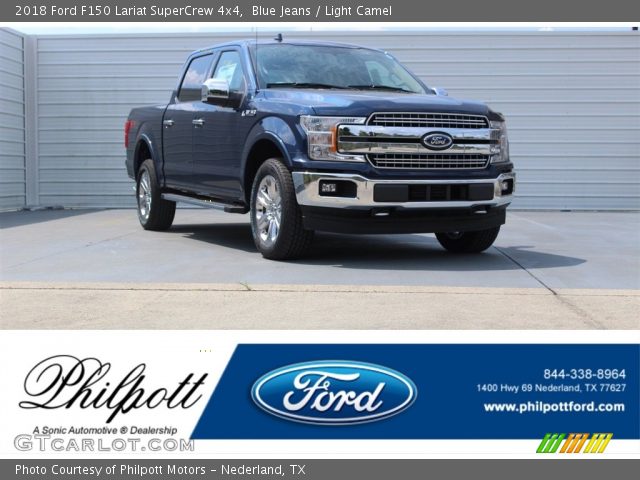 2018 Ford F150 Lariat SuperCrew 4x4 in Blue Jeans