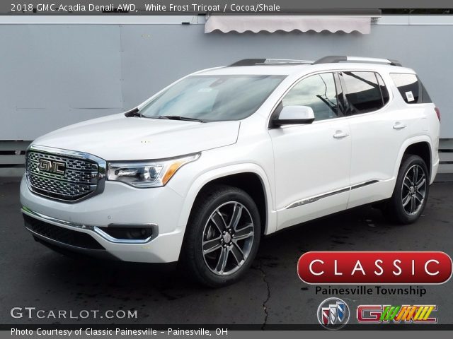 2018 GMC Acadia Denali AWD in White Frost Tricoat