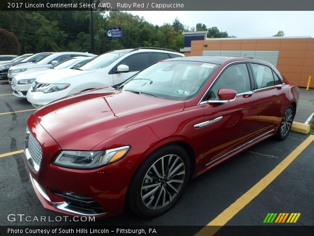 2017 Lincoln Continental Select AWD in Ruby Red
