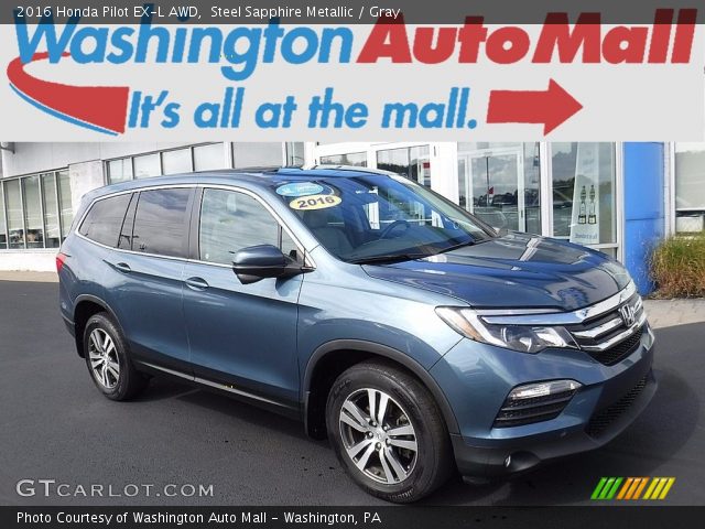 2016 Honda Pilot EX-L AWD in Steel Sapphire Metallic