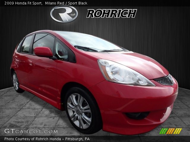 2009 Honda Fit Sport in Milano Red