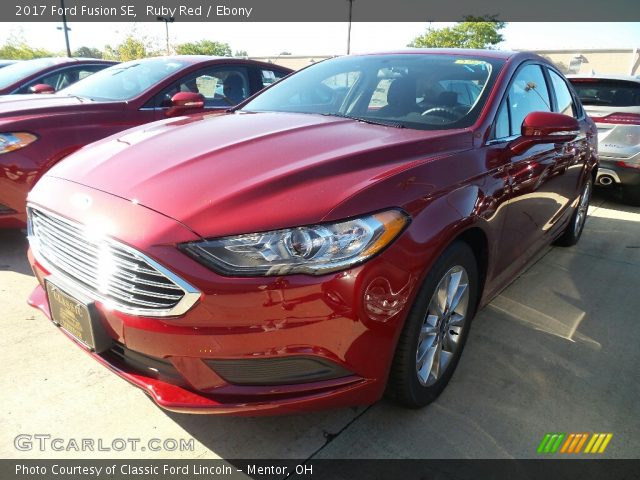 2017 Ford Fusion SE in Ruby Red