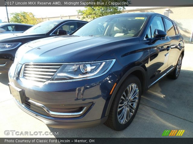Midnight Sapphire Blue 2017 Lincoln Mkx Reserve Awd