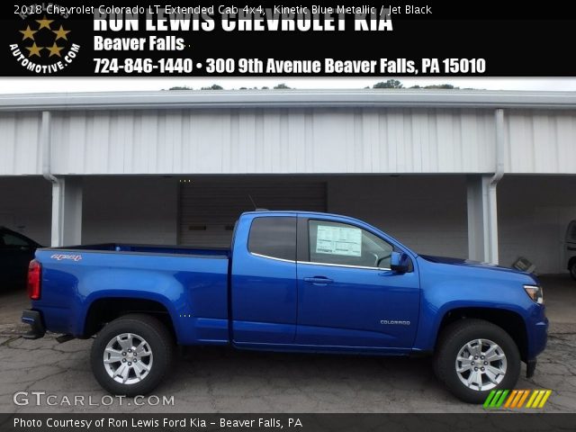 2018 Chevrolet Colorado LT Extended Cab 4x4 in Kinetic Blue Metallic