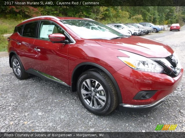 2017 Nissan Murano SL AWD in Cayenne Red