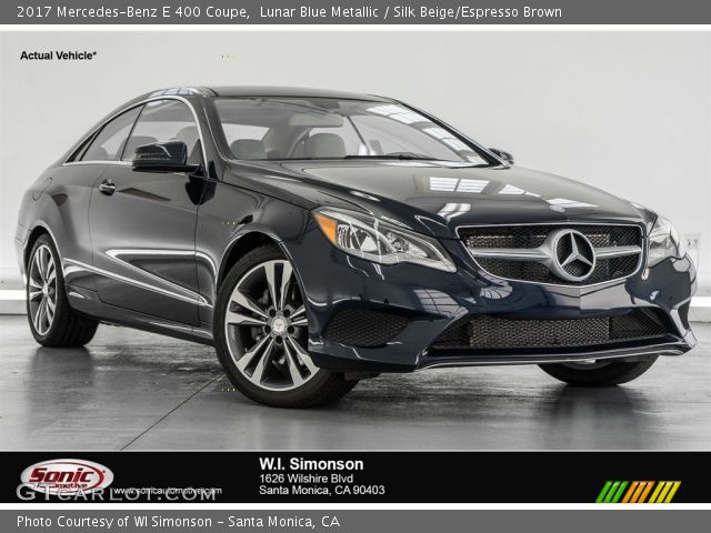 2017 Mercedes-Benz E 400 Coupe in Lunar Blue Metallic