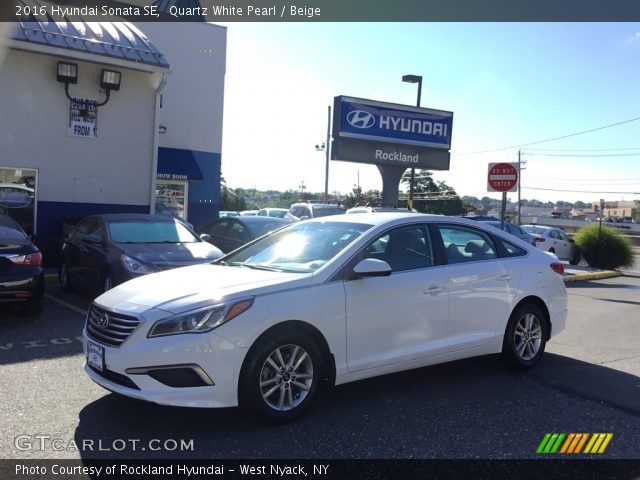 2016 Hyundai Sonata SE in Quartz White Pearl