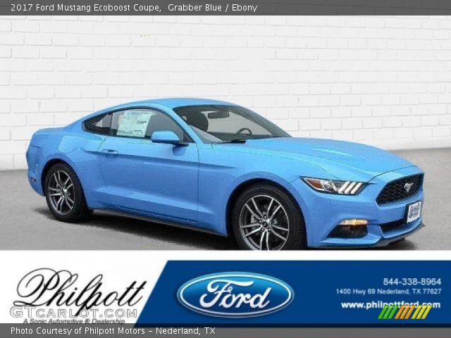 2017 Ford Mustang Ecoboost Coupe in Grabber Blue