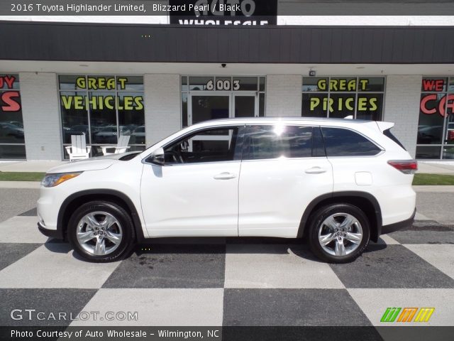 2016 Toyota Highlander Limited in Blizzard Pearl