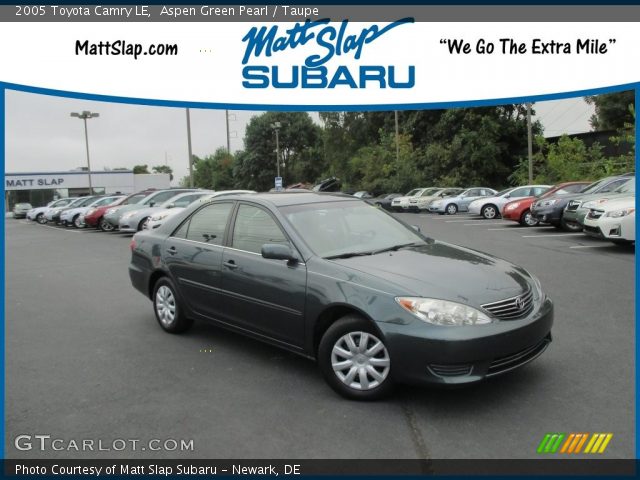 2005 Toyota Camry LE in Aspen Green Pearl