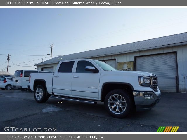 2018 GMC Sierra 1500 SLT Crew Cab in Summit White