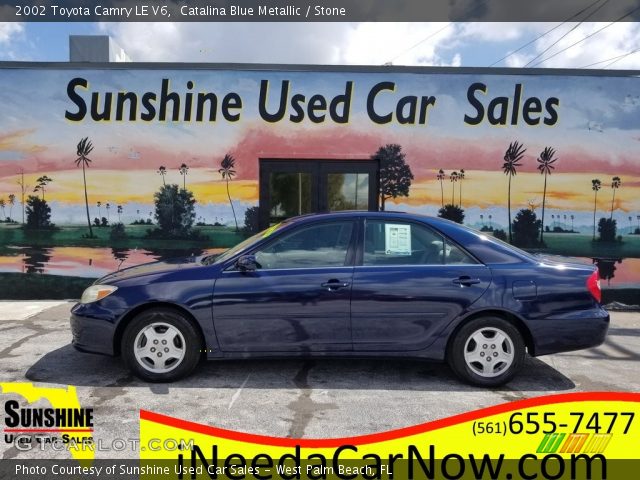 2002 Toyota Camry LE V6 in Catalina Blue Metallic