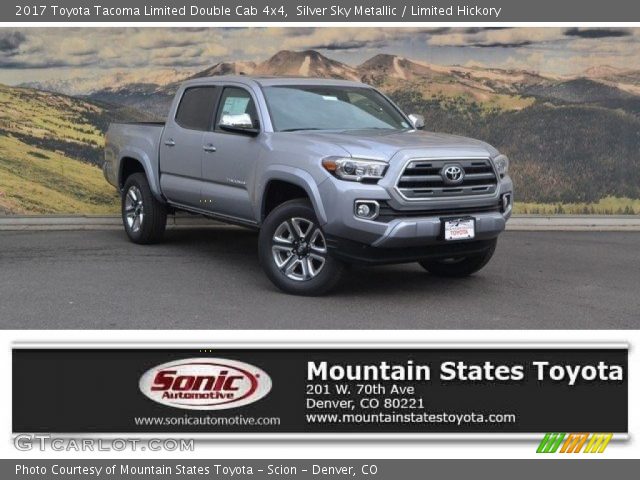 2017 Toyota Tacoma Limited Double Cab 4x4 in Silver Sky Metallic