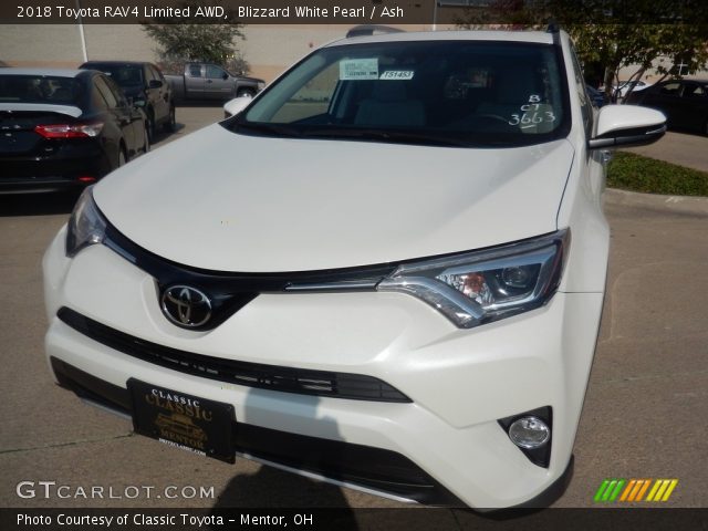 2018 Toyota RAV4 Limited AWD in Blizzard White Pearl