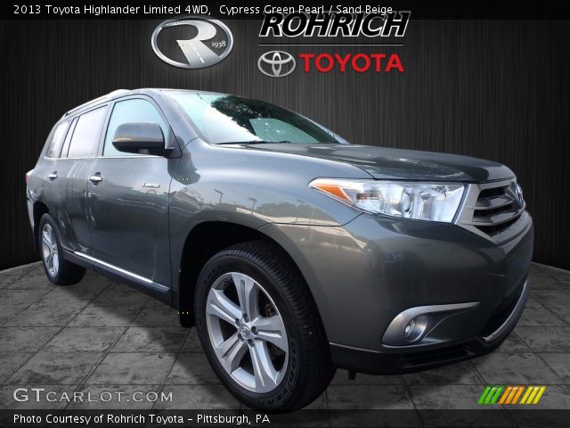 2013 Toyota Highlander Limited 4WD in Cypress Green Pearl