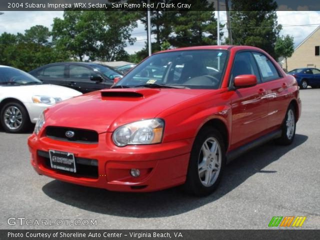 2004 Subaru Impreza WRX Sedan in San Remo Red