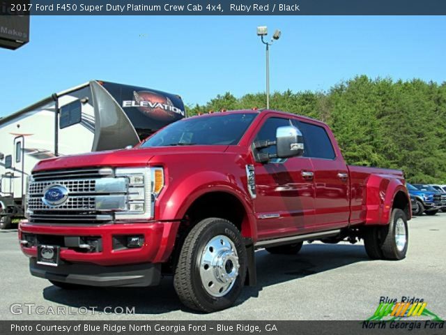2017 Ford F450 Super Duty Platinum Crew Cab 4x4 in Ruby Red