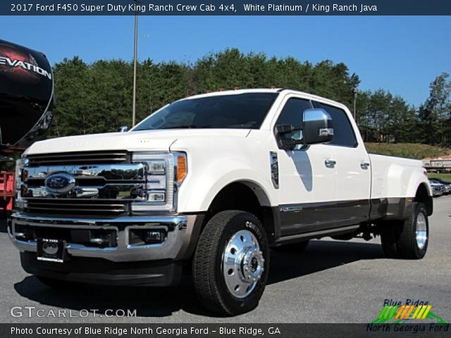 2017 Ford F450 Super Duty King Ranch Crew Cab 4x4 in White Platinum