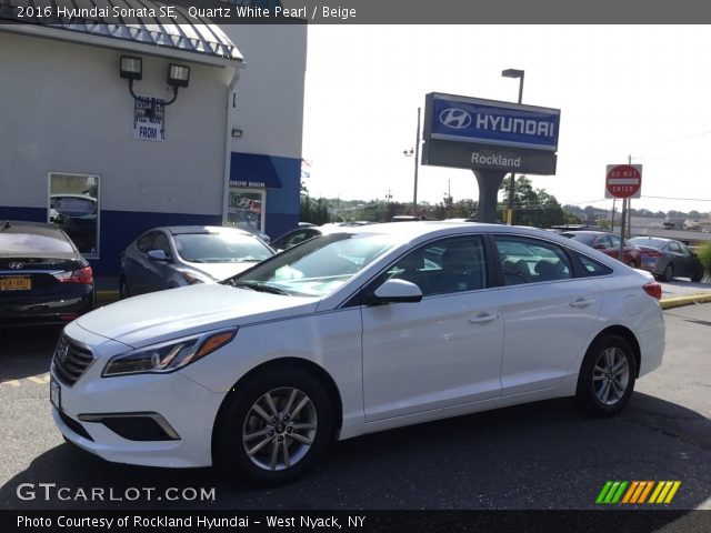 2016 Hyundai Sonata SE in Quartz White Pearl