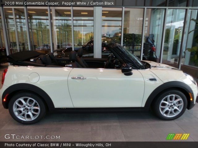2018 Mini Convertible Cooper in Pepper White