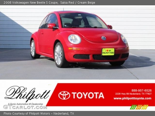 2008 Volkswagen New Beetle S Coupe in Salsa Red