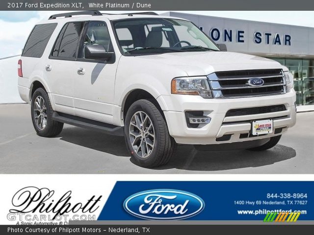2017 Ford Expedition XLT in White Platinum