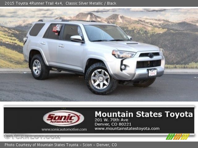 2015 Toyota 4Runner Trail 4x4 in Classic Silver Metallic