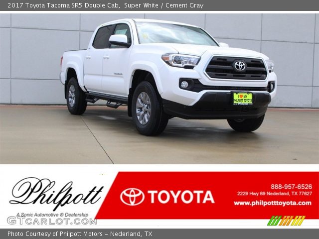 2017 Toyota Tacoma SR5 Double Cab in Super White