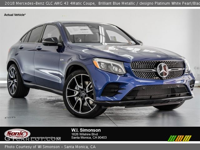 2018 Mercedes-Benz GLC AMG 43 4Matic Coupe in Brilliant Blue Metallic