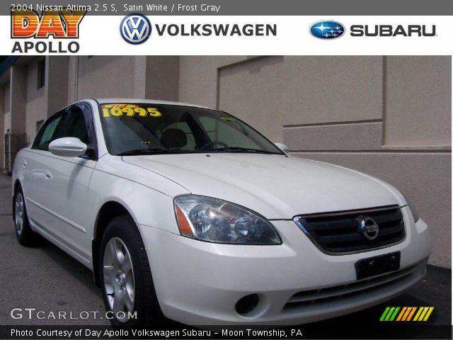 2004 Nissan Altima 2.5 S in Satin White