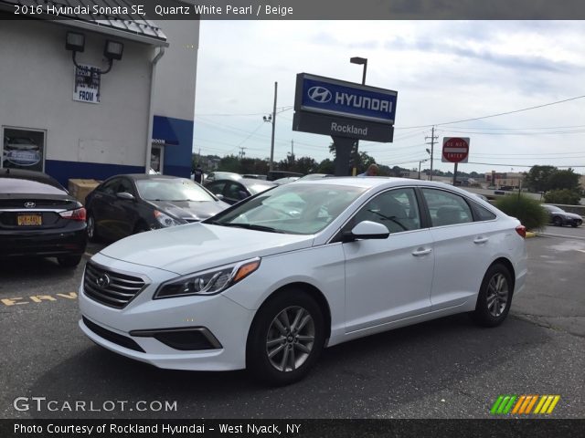 2016 Hyundai Sonata SE in Quartz White Pearl