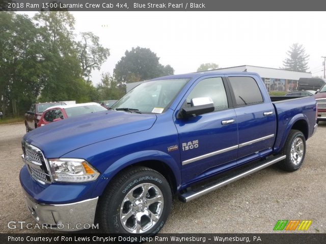 2018 Ram 1500 Laramie Crew Cab 4x4 in Blue Streak Pearl