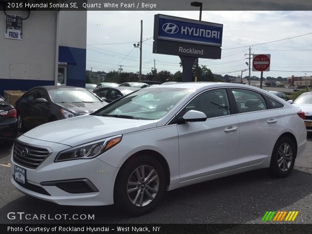 2016 Hyundai Sonata SE in Quartz White Pearl
