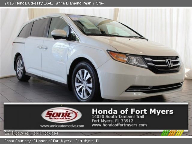 2015 Honda Odyssey EX-L in White Diamond Pearl