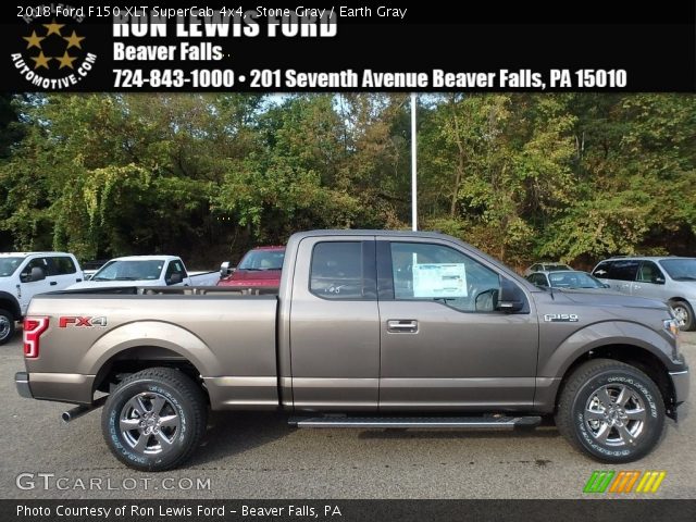 2018 Ford F150 XLT SuperCab 4x4 in Stone Gray