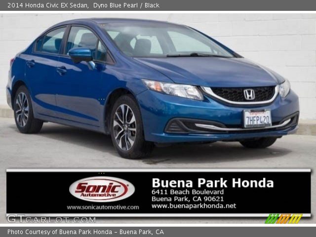 2014 Honda Civic EX Sedan in Dyno Blue Pearl