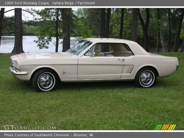 1966 Ford Mustang Coupe in Sahara Beige