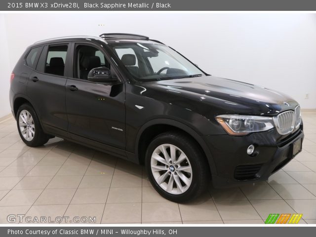 2015 BMW X3 xDrive28i in Black Sapphire Metallic