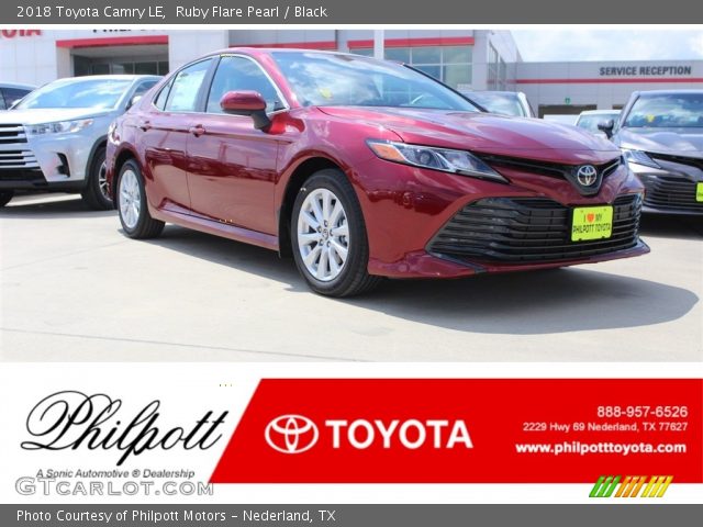 2018 Toyota Camry LE in Ruby Flare Pearl