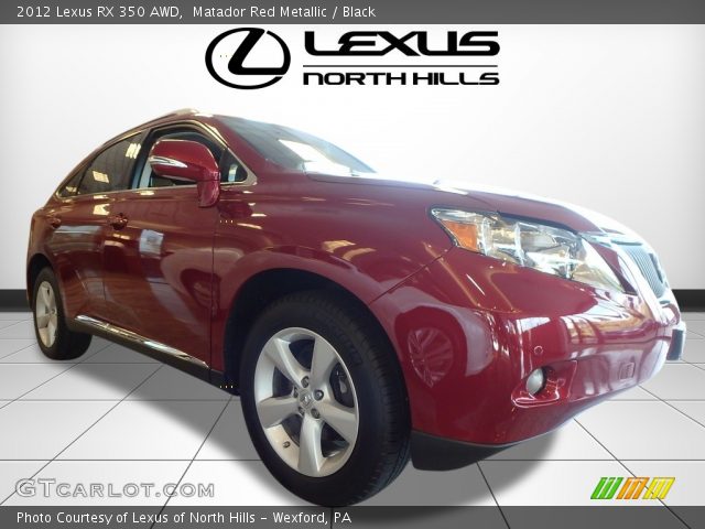 2012 Lexus RX 350 AWD in Matador Red Metallic