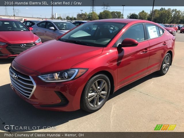 2018 Hyundai Elantra SEL in Scarlet Red