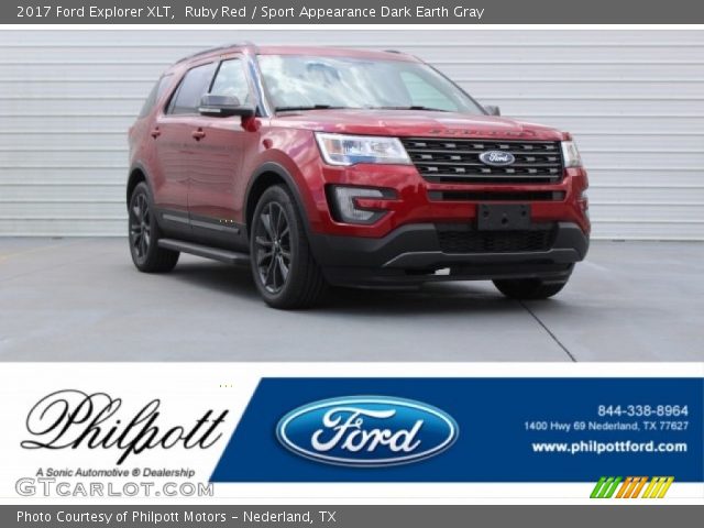 2017 Ford Explorer XLT in Ruby Red