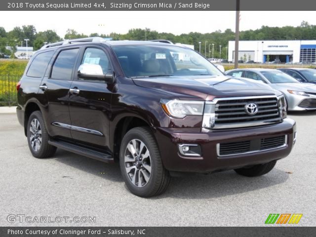 2018 Toyota Sequoia Limited 4x4 in Sizzling Crimson Mica