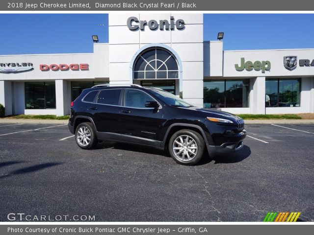 2018 Jeep Cherokee Limited in Diamond Black Crystal Pearl