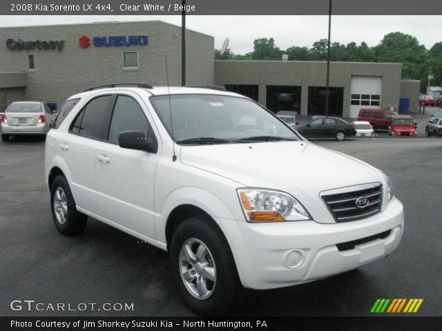 2008 Kia Sorento LX 4x4 in Clear White