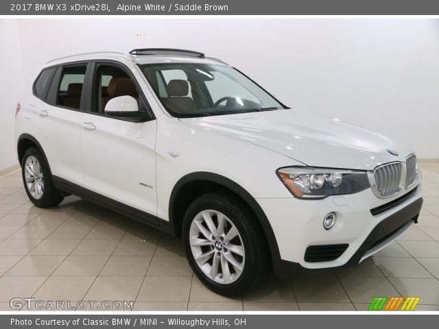 2017 BMW X3 xDrive28i in Alpine White