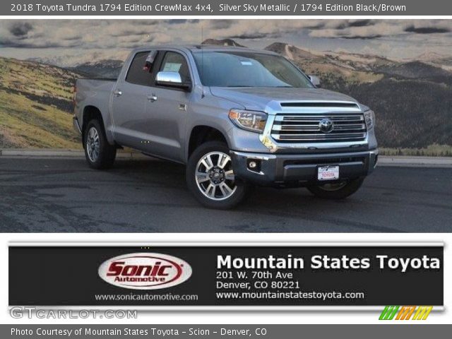 2018 Toyota Tundra 1794 Edition CrewMax 4x4 in Silver Sky Metallic