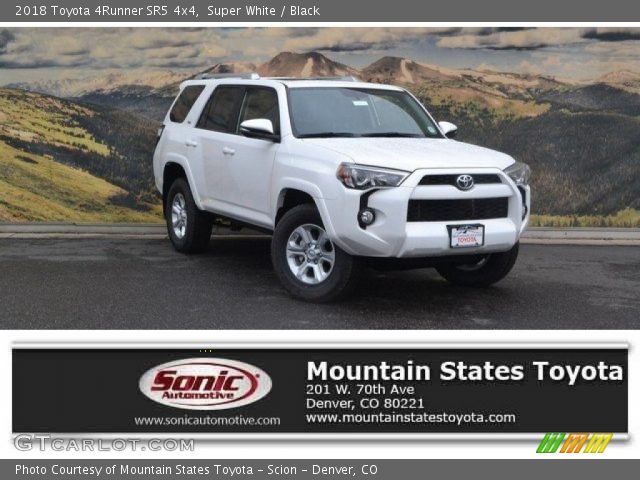 2018 Toyota 4Runner SR5 4x4 in Super White
