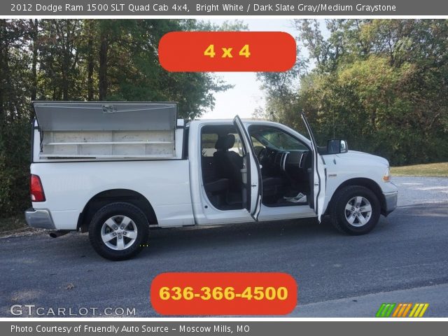 2012 Dodge Ram 1500 SLT Quad Cab 4x4 in Bright White
